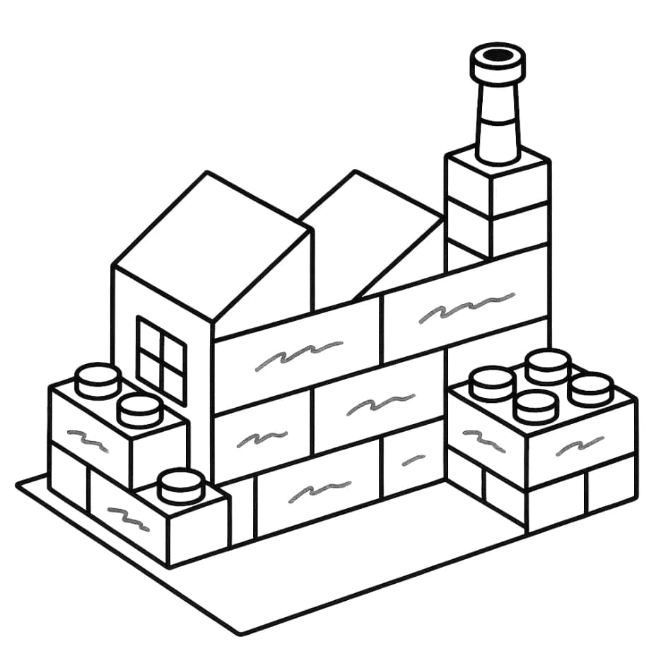 A small factory built from stacked LEGO bricks — the knowledge base taking shape
